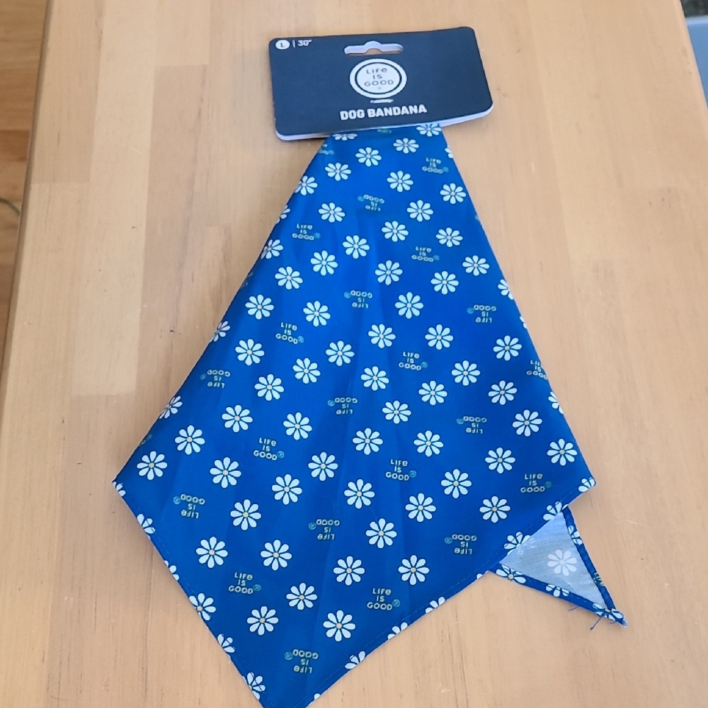 Life Is Good Blue Dog Bandana